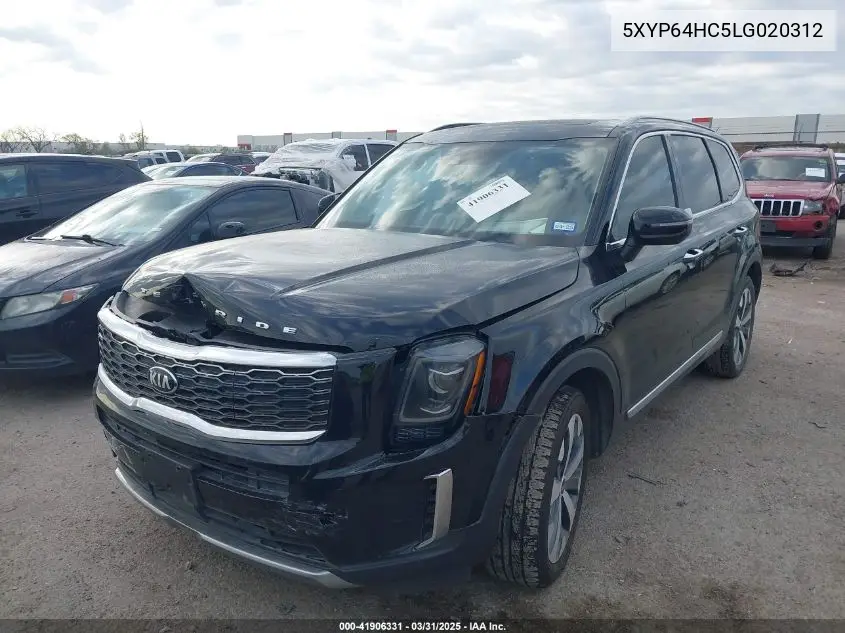 2020 Kia Telluride S VIN: 5XYP64HC5LG020312 Lot: 41906331