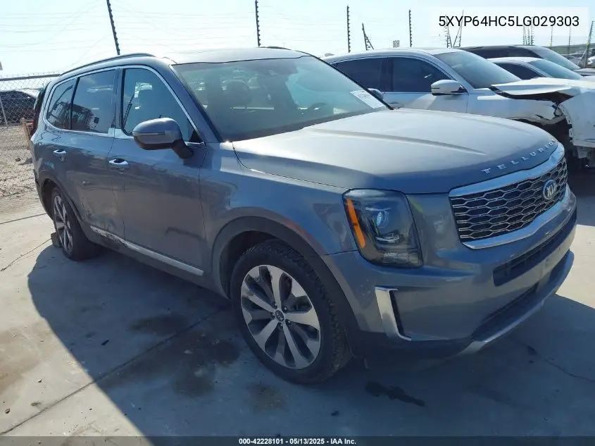 2020 Kia Telluride S VIN: 5XYP64HC5LG029303 Lot: 42228101