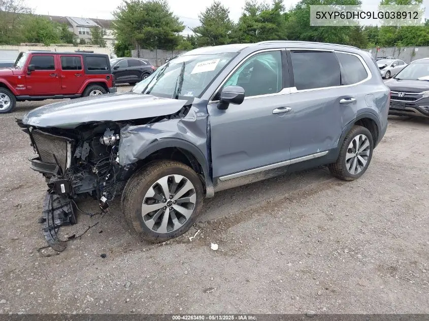 2020 Kia Telluride S VIN: 5XYP6DHC9LG038912 Lot: 42263490