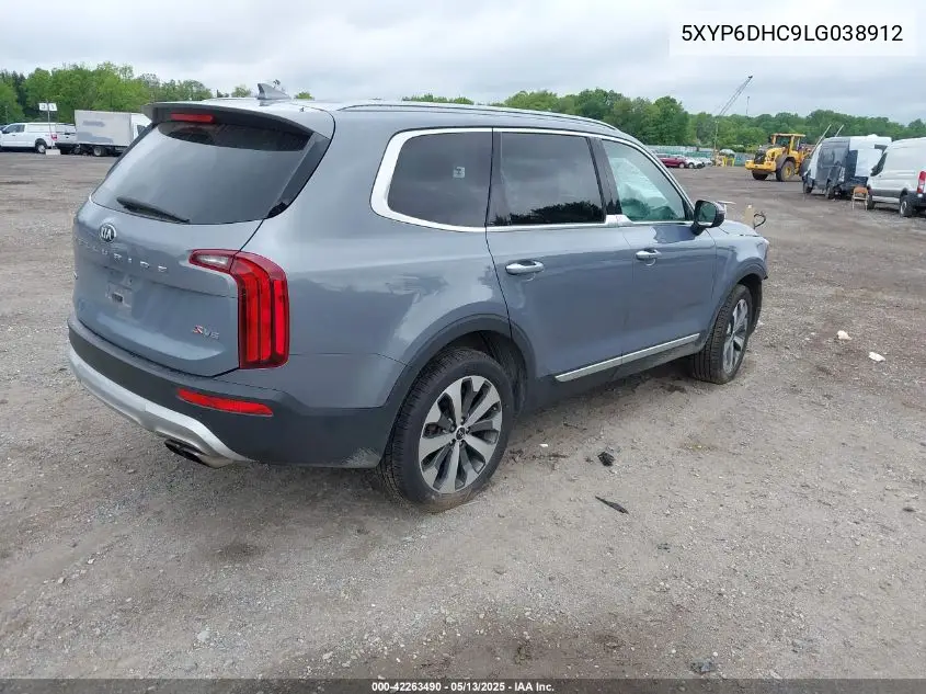 2020 Kia Telluride S VIN: 5XYP6DHC9LG038912 Lot: 42263490