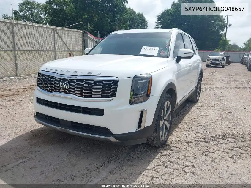 2020 Kia Telluride S VIN: 5XYP64HC3LG048657 Lot: 42568352