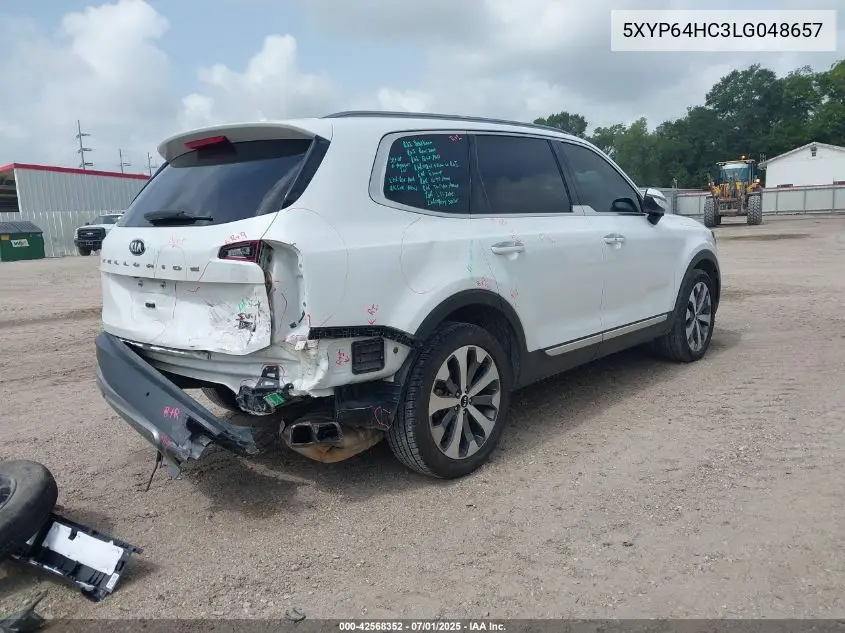 2020 Kia Telluride S VIN: 5XYP64HC3LG048657 Lot: 42568352