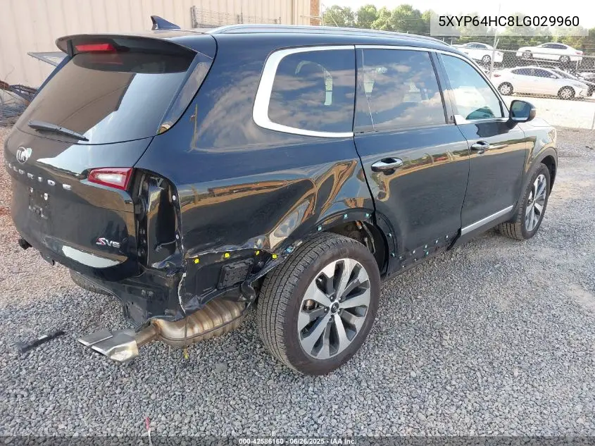2020 Kia Telluride S VIN: 5XYP64HC8LG029960 Lot: 42586160