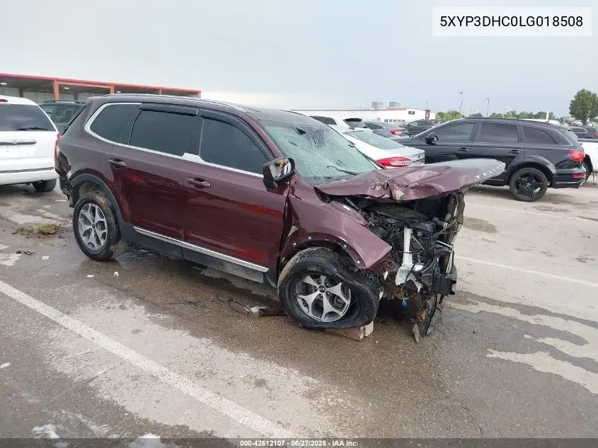 2020 Kia Telluride Ex VIN: 5XYP3DHC0LG018508 Lot: 42612107