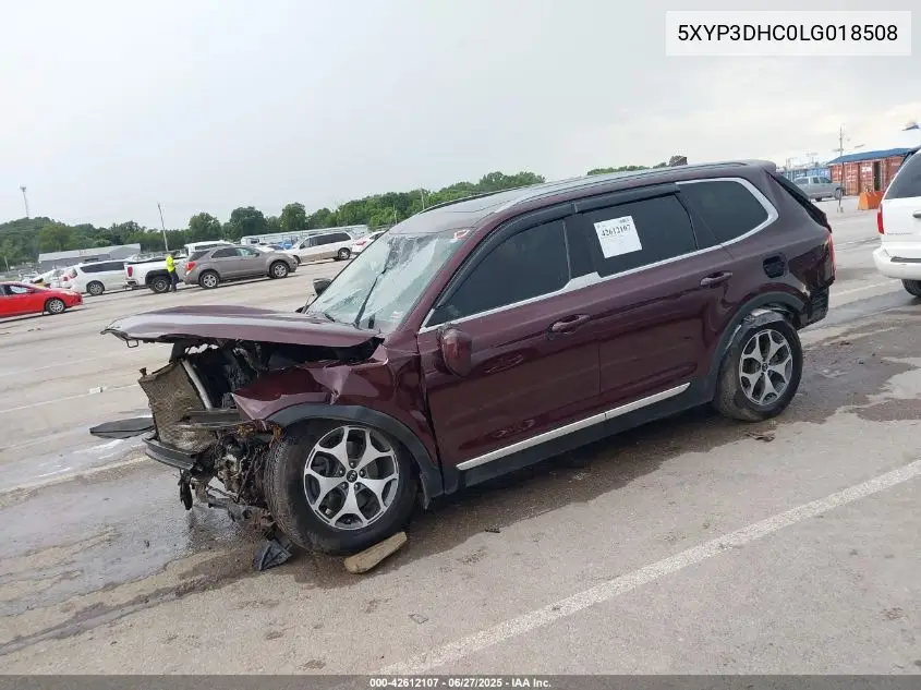 2020 Kia Telluride Ex VIN: 5XYP3DHC0LG018508 Lot: 42612107