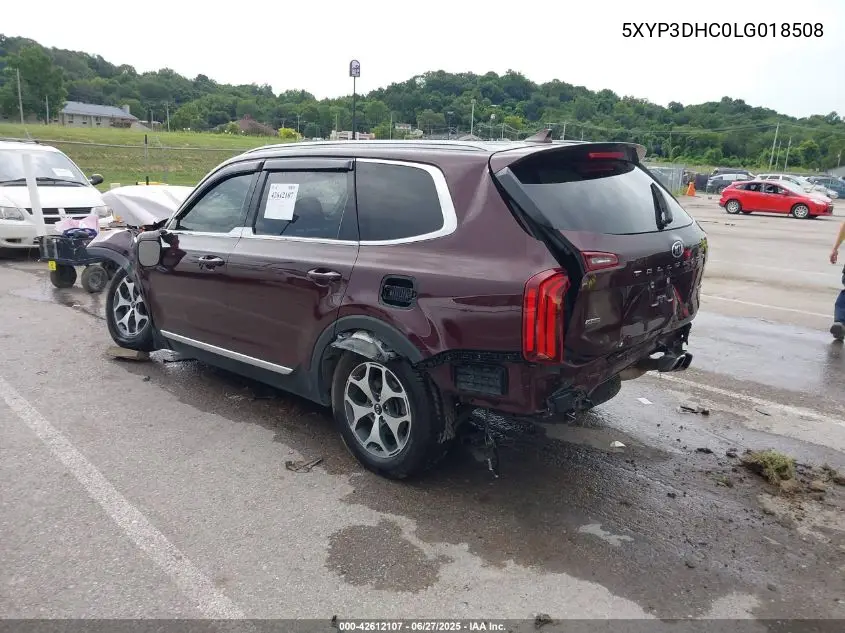 2020 Kia Telluride Ex VIN: 5XYP3DHC0LG018508 Lot: 42612107