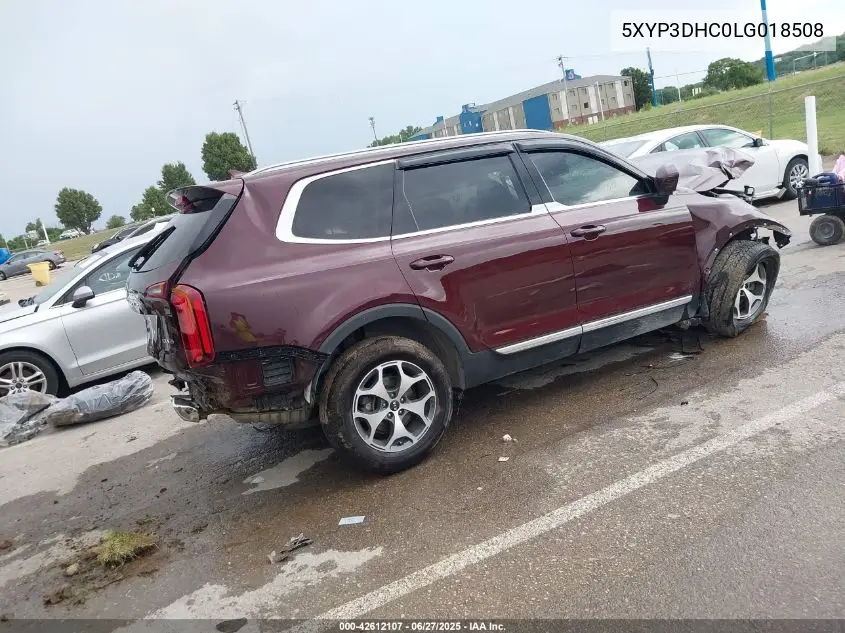 2020 Kia Telluride Ex VIN: 5XYP3DHC0LG018508 Lot: 42612107