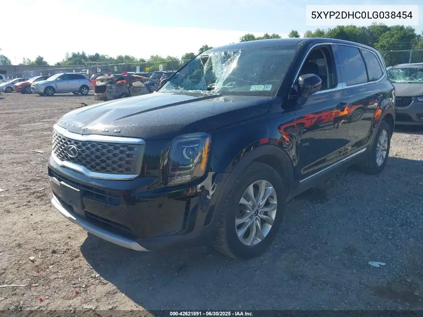 2020 Kia Telluride Lx VIN: 5XYP2DHC0LG038454 Lot: 42621891