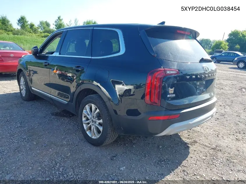 2020 Kia Telluride Lx VIN: 5XYP2DHC0LG038454 Lot: 42621891