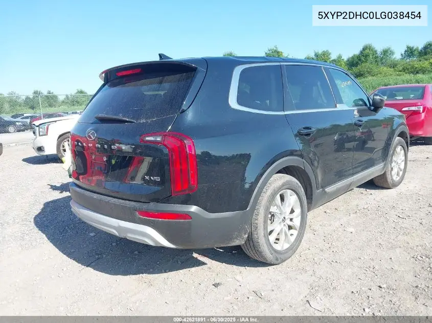 2020 Kia Telluride Lx VIN: 5XYP2DHC0LG038454 Lot: 42621891