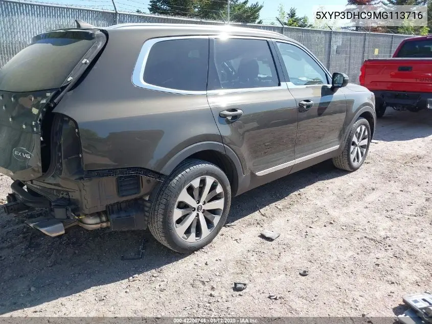 2021 Kia Telluride Ex VIN: 5XYP3DHC9MG113716 Lot: 42200746