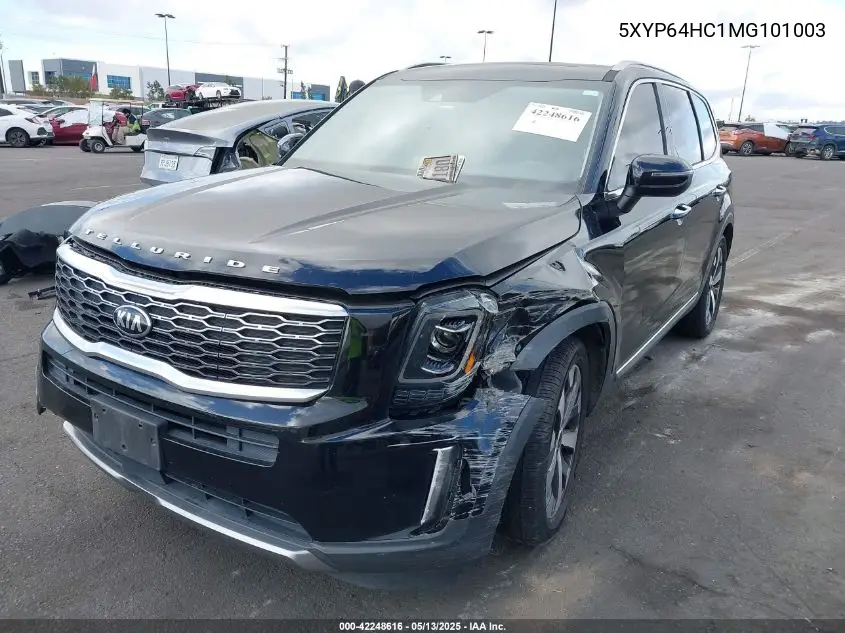 2021 Kia Telluride S VIN: 5XYP64HC1MG101003 Lot: 42248616