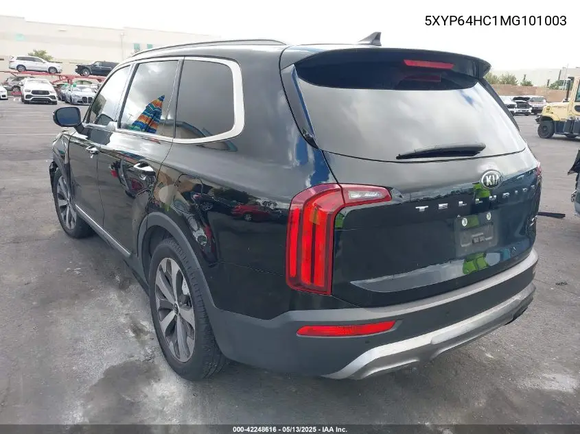 2021 Kia Telluride S VIN: 5XYP64HC1MG101003 Lot: 42248616