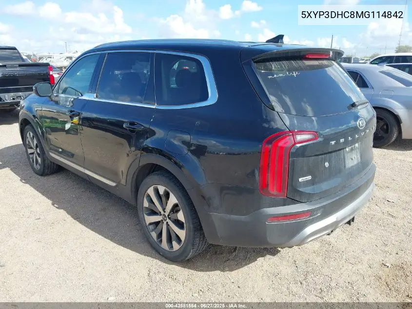 2021 Kia Telluride Ex VIN: 5XYP3DHC8MG114842 Lot: 42581554