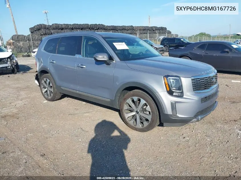 2021 Kia Telluride S VIN: 5XYP6DHC8MG167726 Lot: 42589823