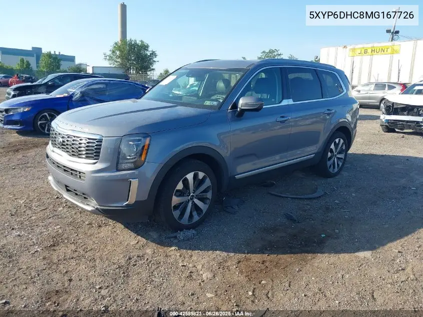 2021 Kia Telluride S VIN: 5XYP6DHC8MG167726 Lot: 42589823