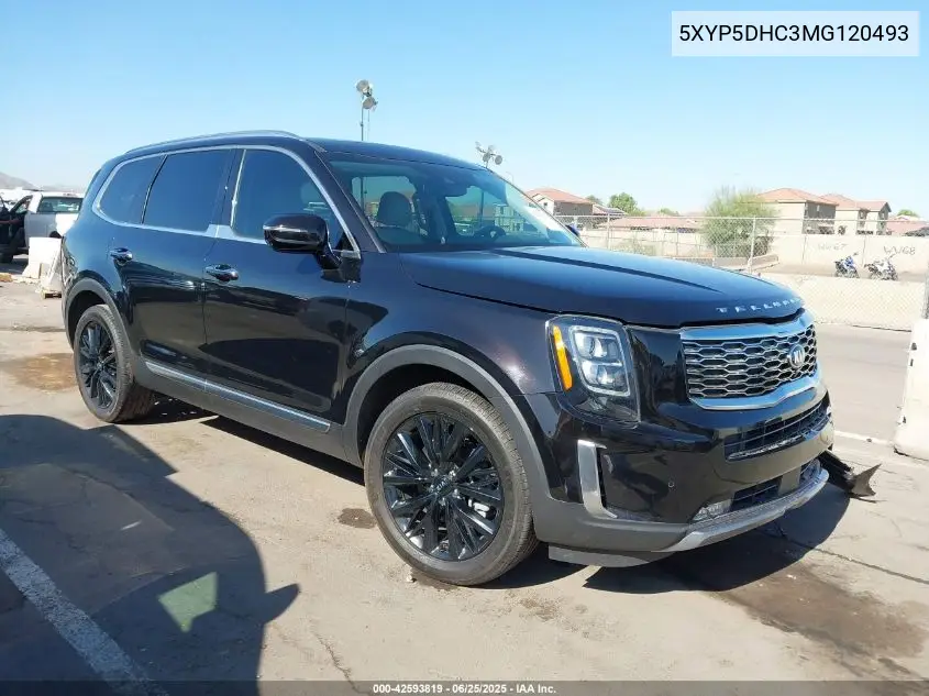 2021 Kia Telluride Sx VIN: 5XYP5DHC3MG120493 Lot: 42593819