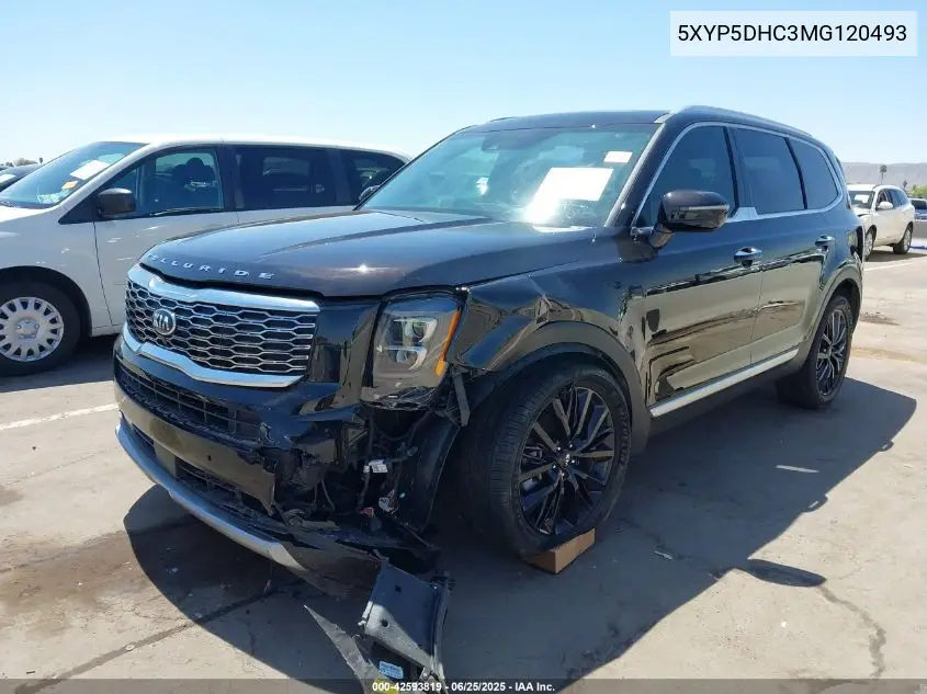 2021 Kia Telluride Sx VIN: 5XYP5DHC3MG120493 Lot: 42593819