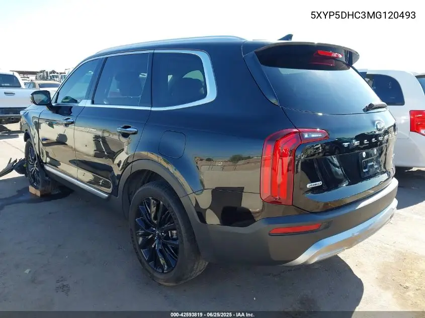 2021 Kia Telluride Sx VIN: 5XYP5DHC3MG120493 Lot: 42593819