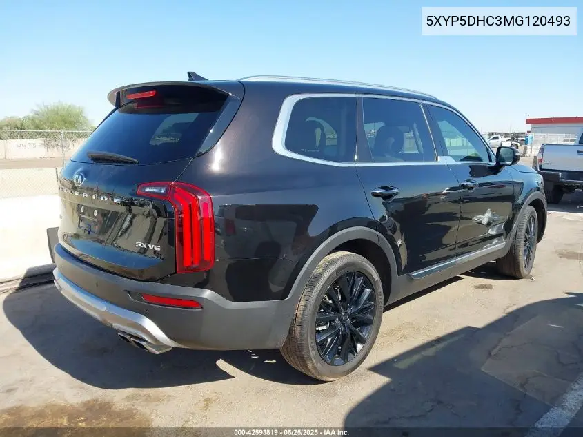 2021 Kia Telluride Sx VIN: 5XYP5DHC3MG120493 Lot: 42593819