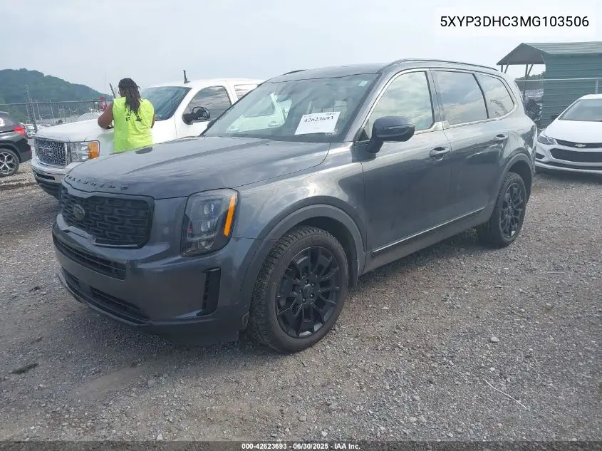 2021 Kia Telluride Ex VIN: 5XYP3DHC3MG103506 Lot: 42623693