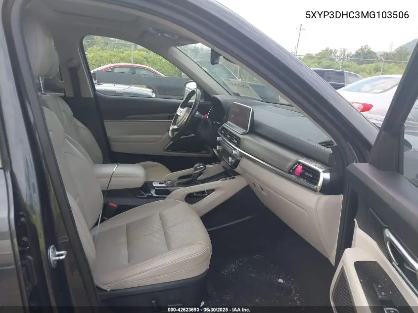 2021 Kia Telluride Ex VIN: 5XYP3DHC3MG103506 Lot: 42623693