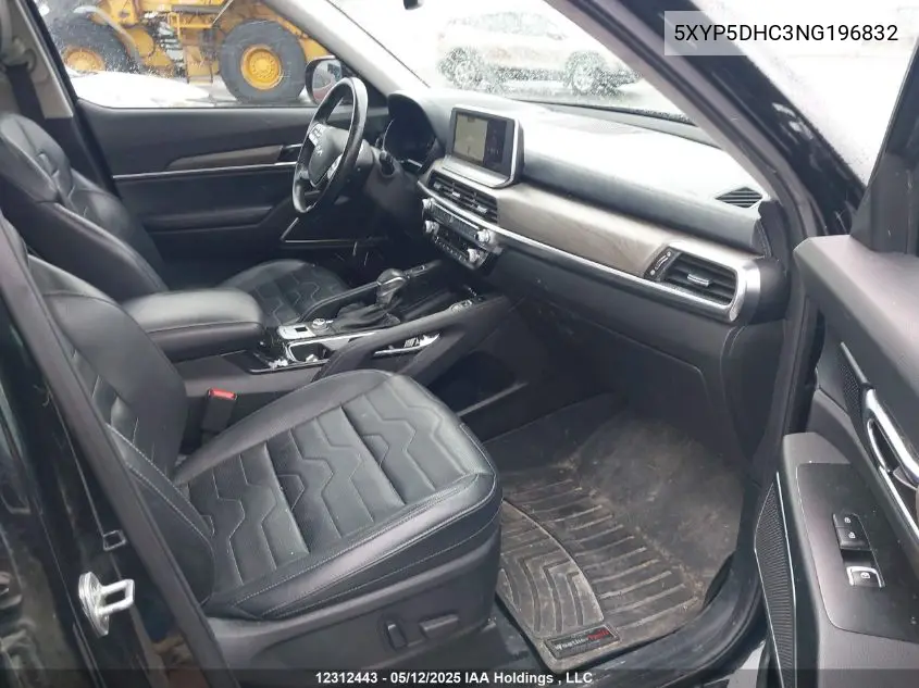 2022 Kia Telluride VIN: 5XYP5DHC3NG196832 Lot: 12312443