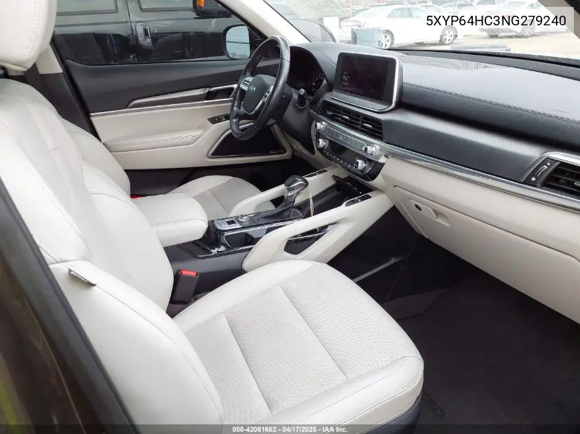 2022 Kia Telluride S VIN: 5XYP64HC3NG279240 Lot: 42061682