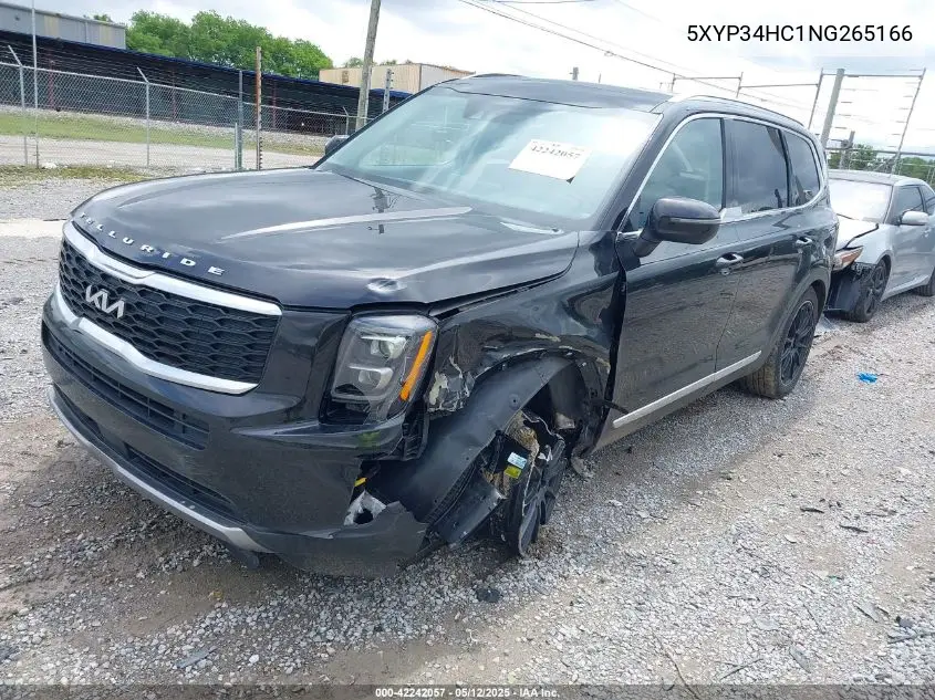2022 Kia Telluride Ex VIN: 5XYP34HC1NG265166 Lot: 42242057