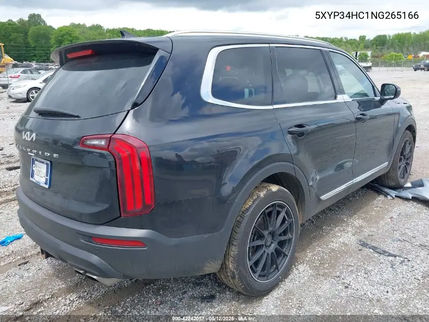 2022 Kia Telluride Ex VIN: 5XYP34HC1NG265166 Lot: 42242057
