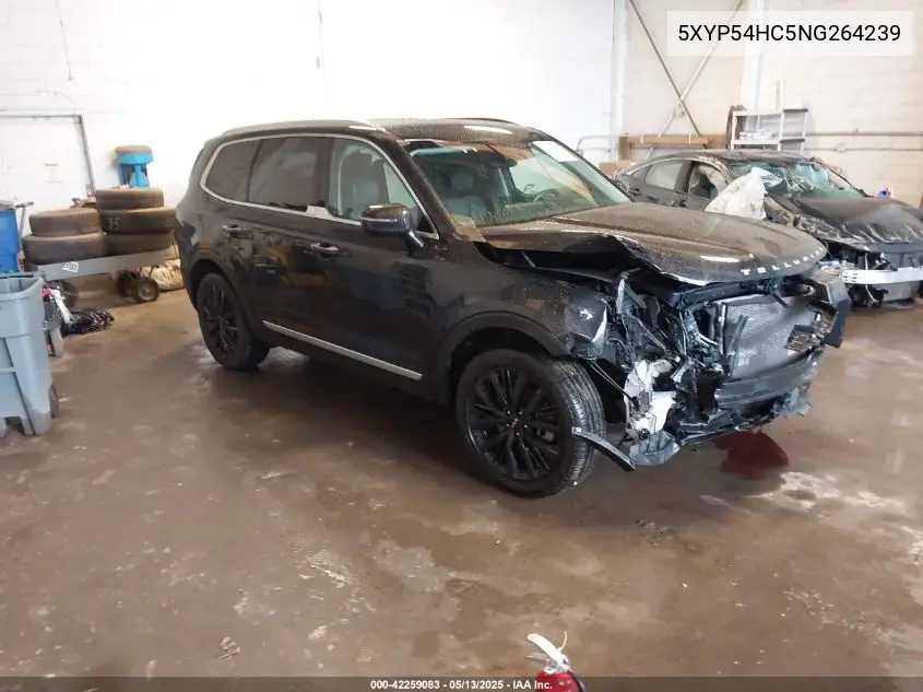 2022 Kia Telluride Sx VIN: 5XYP54HC5NG264239 Lot: 42259083