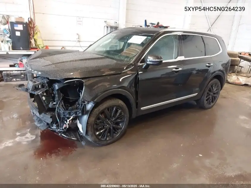 2022 Kia Telluride Sx VIN: 5XYP54HC5NG264239 Lot: 42259083