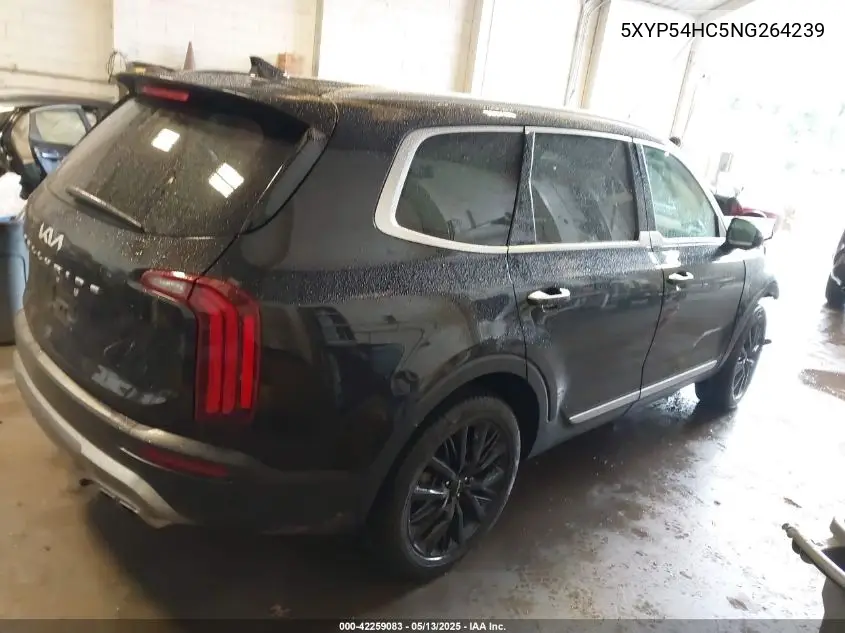 2022 Kia Telluride Sx VIN: 5XYP54HC5NG264239 Lot: 42259083