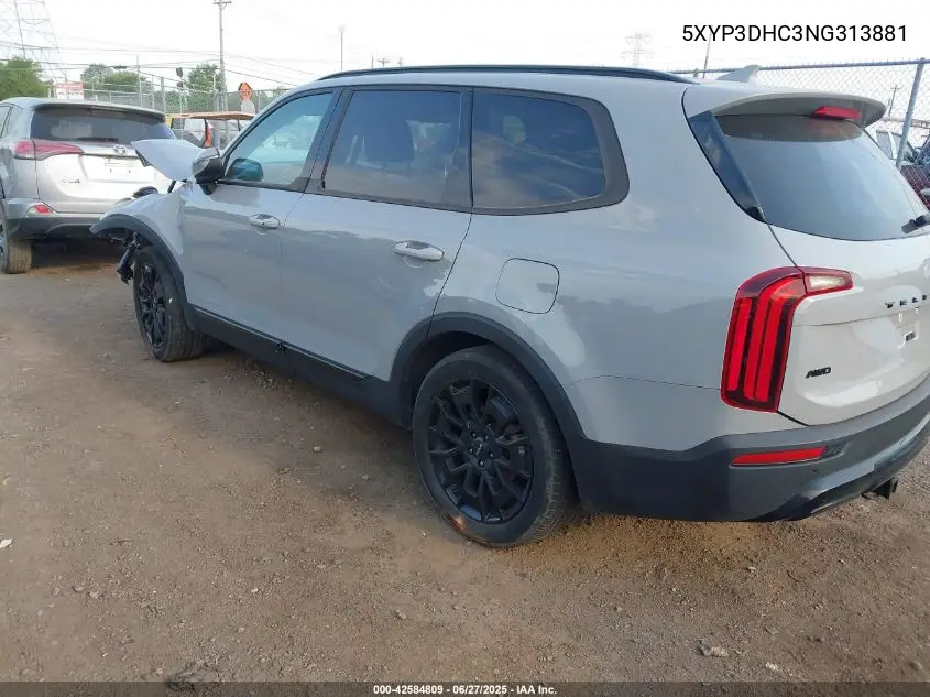 2022 Kia Telluride Ex VIN: 5XYP3DHC3NG313881 Lot: 42584809