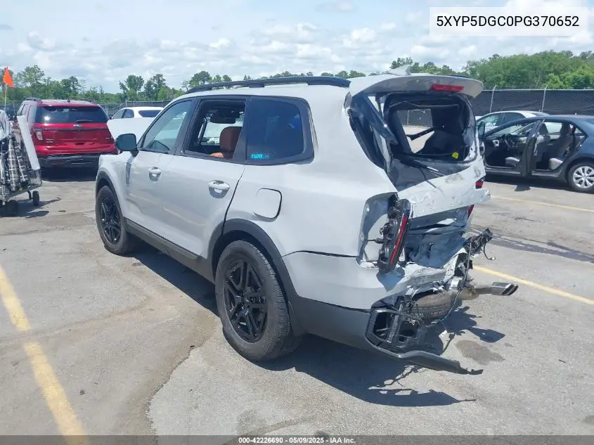 2023 Kia Telluride Sx X-Line VIN: 5XYP5DGC0PG370652 Lot: 42226690