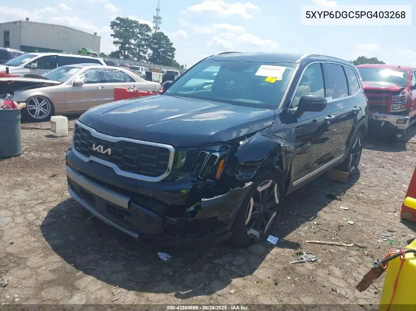 2023 Kia Telluride S VIN: 5XYP6DGC5PG403268 Lot: 42560666