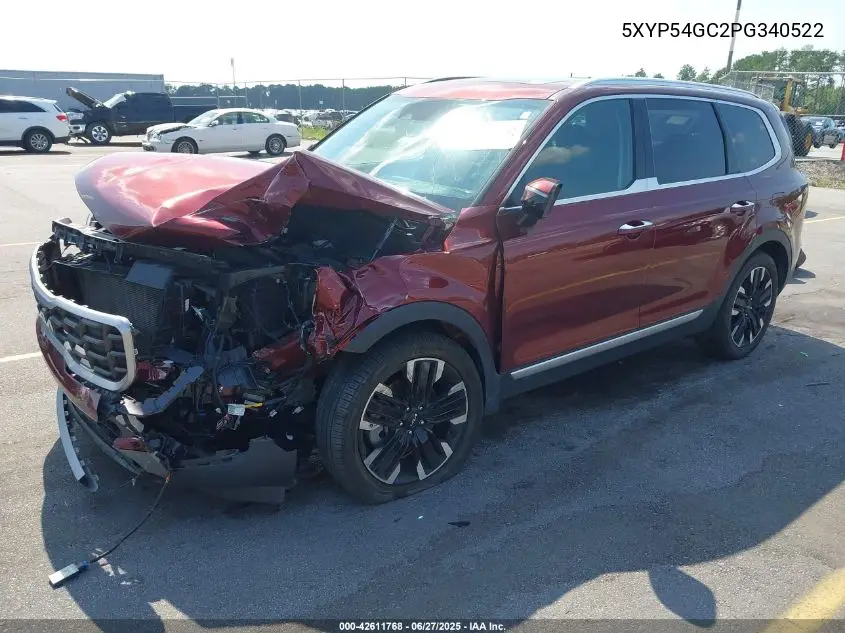 2023 Kia Telluride Sx VIN: 5XYP54GC2PG340522 Lot: 42611768