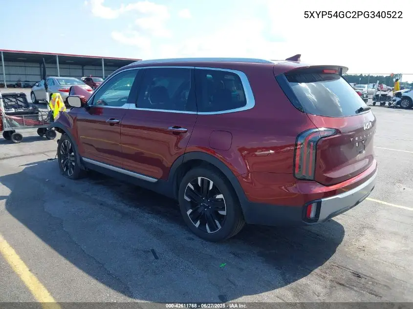 2023 Kia Telluride Sx VIN: 5XYP54GC2PG340522 Lot: 42611768