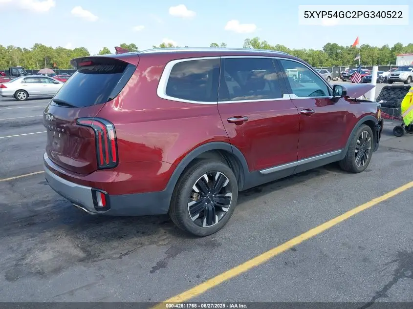 2023 Kia Telluride Sx VIN: 5XYP54GC2PG340522 Lot: 42611768