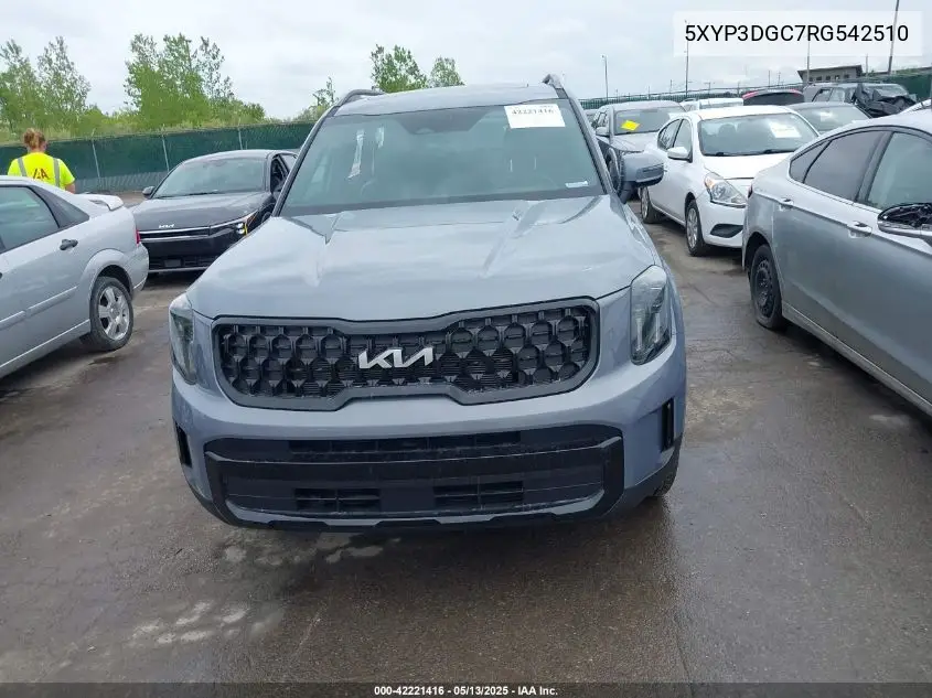 2024 Kia Telluride Ex X-Line VIN: 5XYP3DGC7RG542510 Lot: 42221416