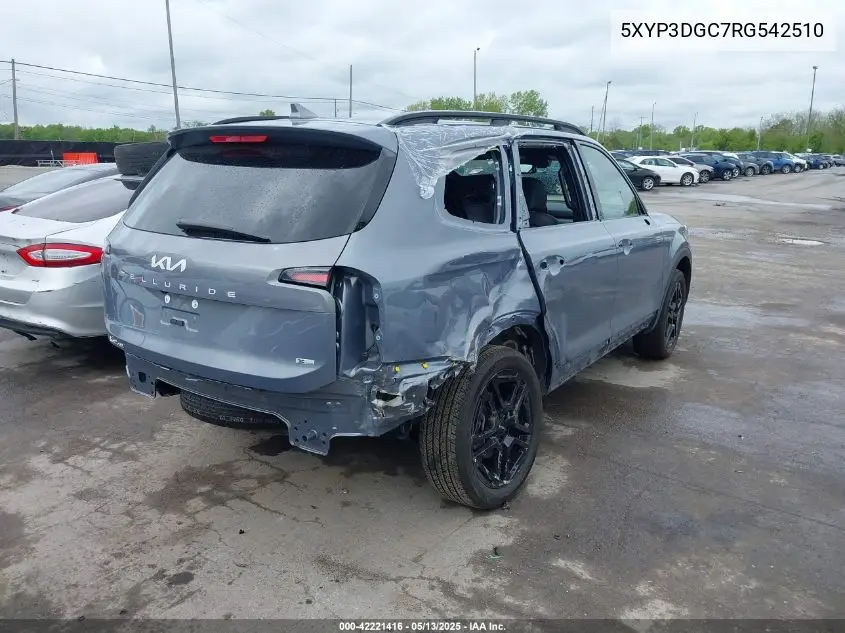 2024 Kia Telluride Ex X-Line VIN: 5XYP3DGC7RG542510 Lot: 42221416