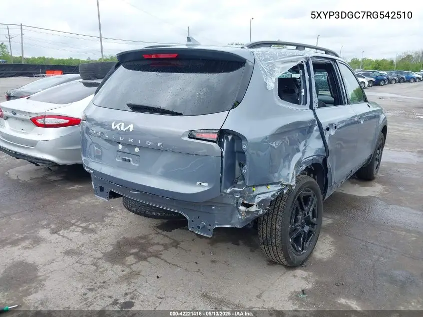 2024 Kia Telluride Ex X-Line VIN: 5XYP3DGC7RG542510 Lot: 42221416