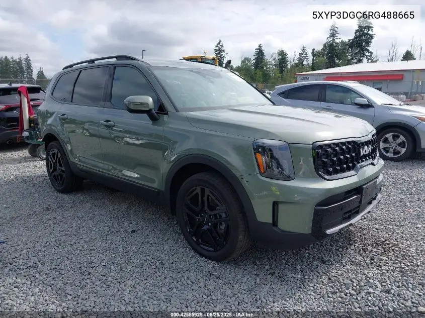 2024 Kia Telluride Ex X-Line VIN: 5XYP3DGC6RG488665 Lot: 42585925