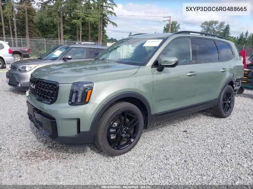 2024 Kia Telluride Ex X-Line VIN: 5XYP3DGC6RG488665 Lot: 42585925