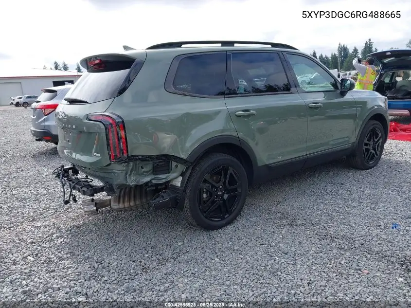 2024 Kia Telluride Ex X-Line VIN: 5XYP3DGC6RG488665 Lot: 42585925