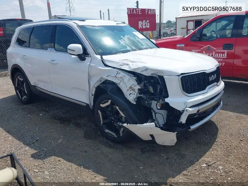 2024 Kia Telluride Ex VIN: 5XYP3DGC5RG507688 Lot: 42589881