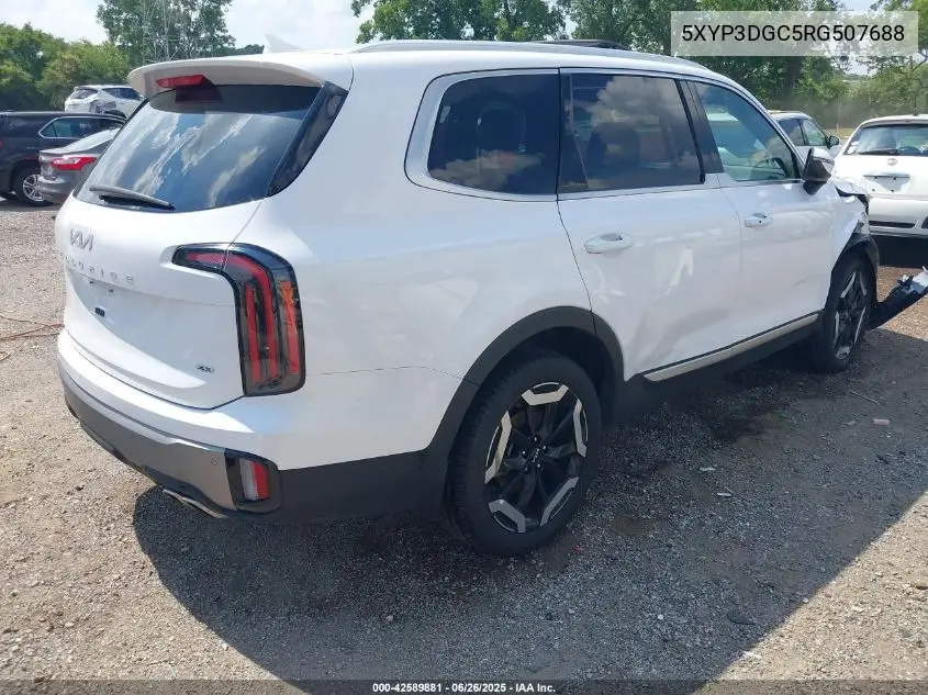 2024 Kia Telluride Ex VIN: 5XYP3DGC5RG507688 Lot: 42589881