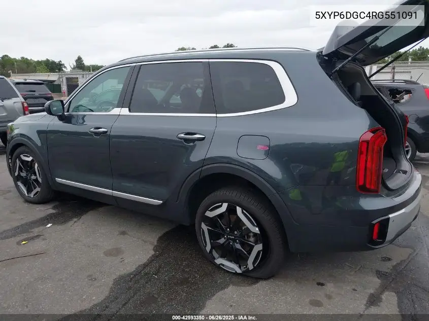 2024 Kia Telluride S VIN: 5XYP6DGC4RG551091 Lot: 42593350