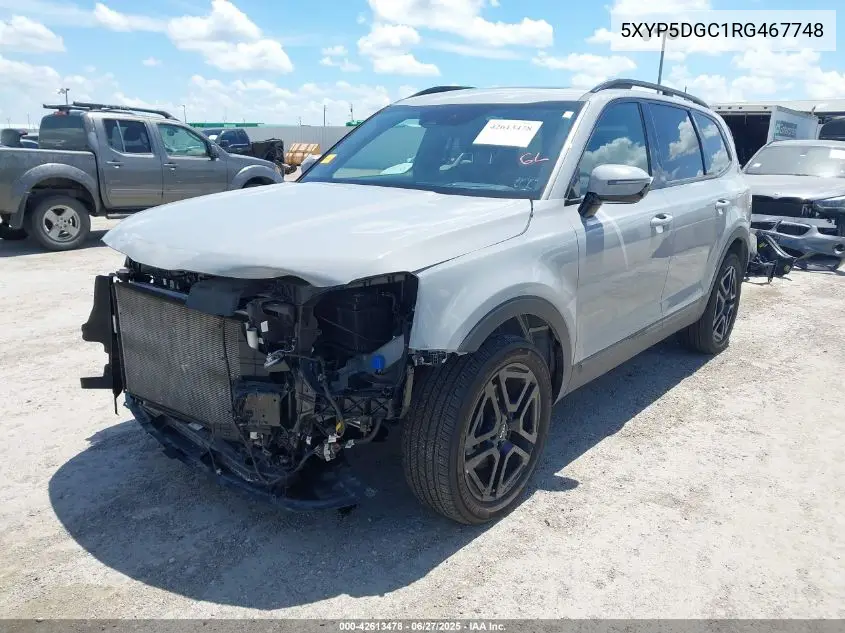 2024 Kia Telluride Sx/Sx X-Line/Sx X-Pro/Sx Prestige/Sx Prest X-Ln/Sx Prest X-Pro VIN: 5XYP5DGC1RG467748 Lot: 42613478