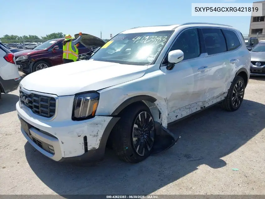 2024 Kia Telluride Sx VIN: 5XYP54GCXRG421819 Lot: 42623383